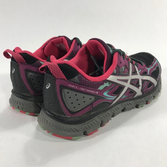 Asics Gel Scram 3 Size 11 Purple Black Blue Sz 7.5 - Picture 8 of 11